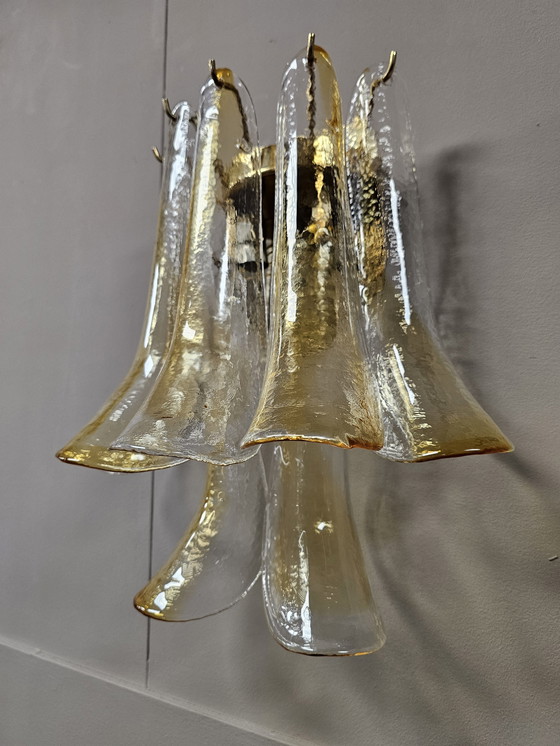 Image 1 of Applique La Murrina avec feuilles de pendentifs en verre de Murano