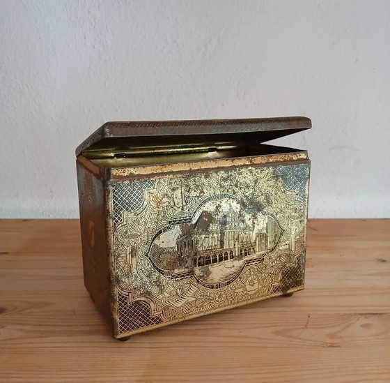 Vecchia lattina di caffè Eduscho Scatola di latta vintage da collezione – Oggetti decorativi, Metallo (photo 2 of 10)