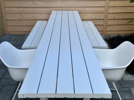Extremis Outdoor Marina Collection Combo in Off-White 415 cm – Garden benches, Polyester, rvs (photo 6 of 15)