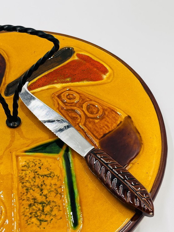 Image 1 of Plateau à Fromages avec couteau Vallauris