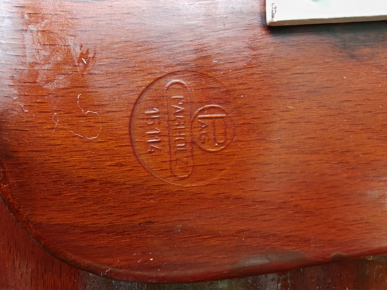 2 Smiley Pagholz Chairs with Metal Cross Base – Galvanitas, Dining chairs, Wood (photo 3 of 7)