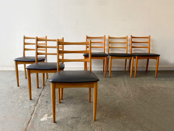 Image 1 of Satz von 4 Mid Century 1970's Esszimmerstühlen von Schreiber Furniture