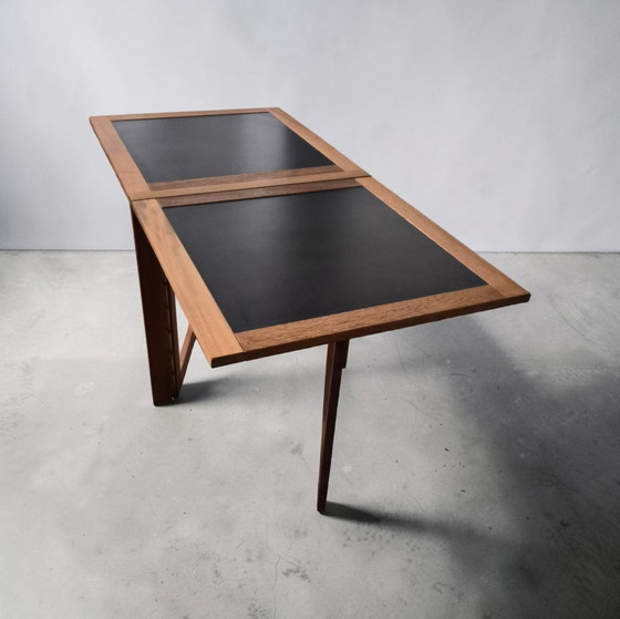 Image 1 of Vintage folding teak side table, Arne Robbert Dansih, Made in Denmark
