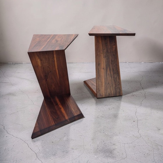 Set di 2 tavolini laterali modernisti, Paesi Bassi, anni '90 – Wood (photo 7 of 12)