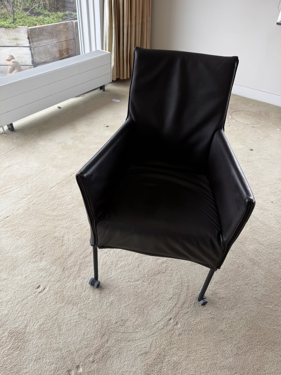 Image 1 of Chaise Montis Chaplin marron foncé