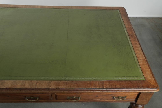 Image 1 of Escritorio/mesa auxiliar inglés antiguo original con ruedas del siglo XIX.