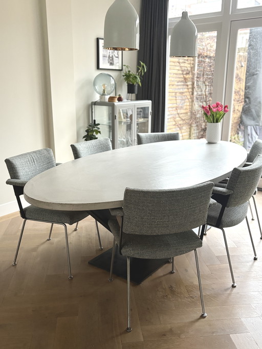 Set da pranzo con 6 sedie Gispen Cordemeijer