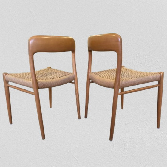 Image 1 of Satz von 8 Stühlen Niels Moller für Mollers Mobelfabrik