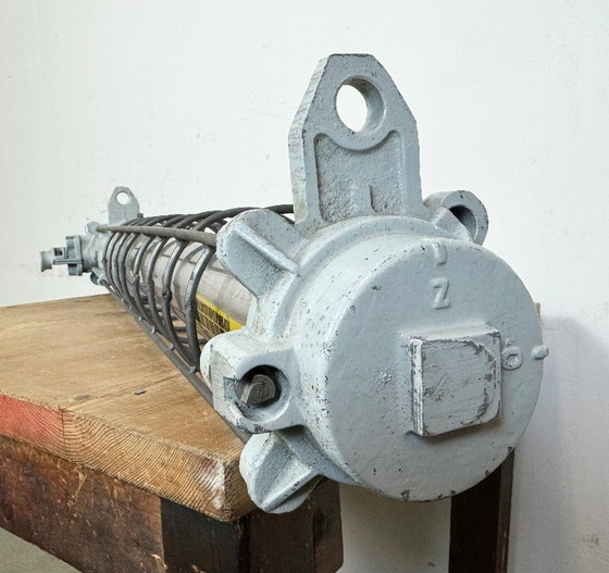 Image 1 of Lampada a sospensione industriale grigia di Elektrosvit, anni '80