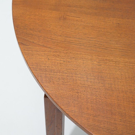 Image 1 of Uitschuifbare ronde tafel van Inge Klingeberg voor France e Son, jaren 60.