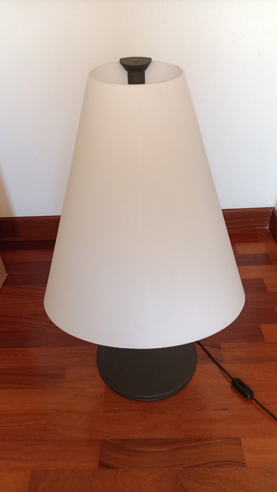 Image 1 of Two Leucos Micene T46 and T68 table lamps designed by Renato Toso and Giovanna Noti Massari