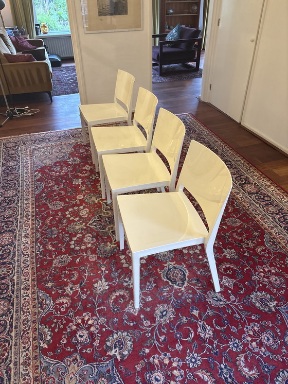 Image 1 of Kartell Lizz Bianco lucido 4 pezzi