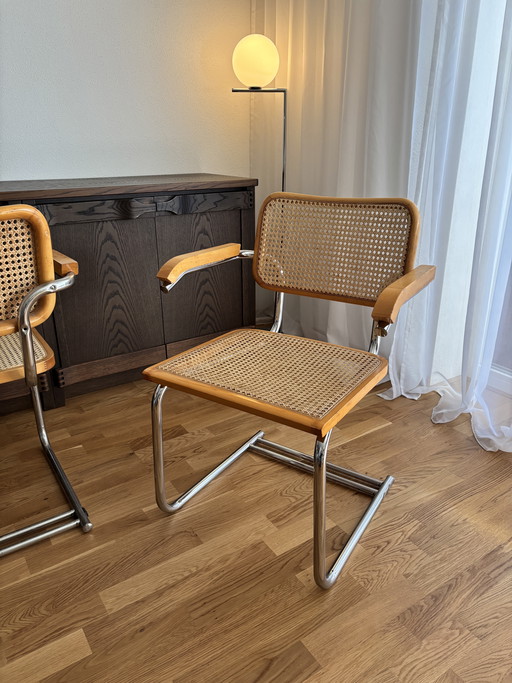 Set di sedie italiane di design Cesca (modello B32 / S64)