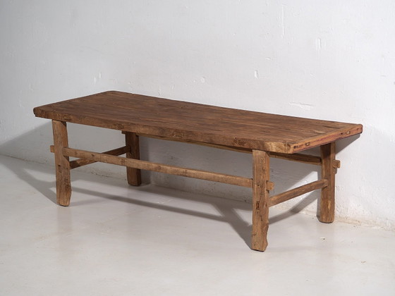 Table basse antique en orme, Chine, circa 1850, Tables basses, Bois, Marron, Rustic (photo 45 sur 48)