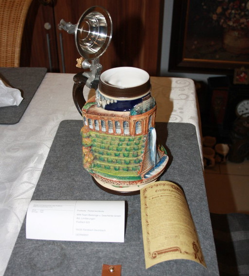 Chope de bière Sanssouci de collection - Édition limitée - n° 747 sur 10 000