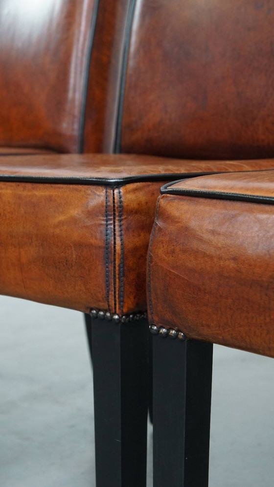 Image 1 of 4 x Comoda sedia da pranzo in pelle di pecora