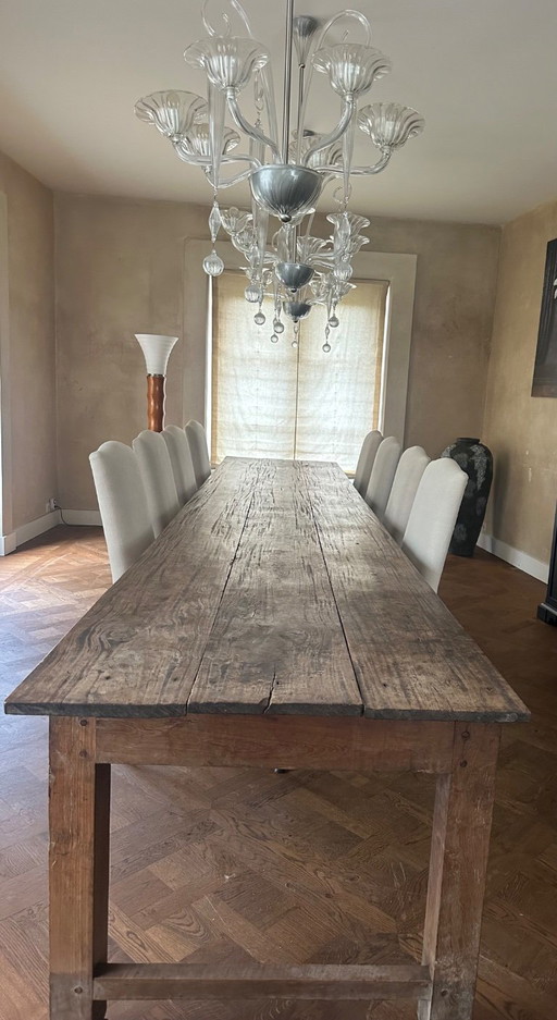 Klostertisch Ende 19. Jahrhundert, Länge 4.70m.