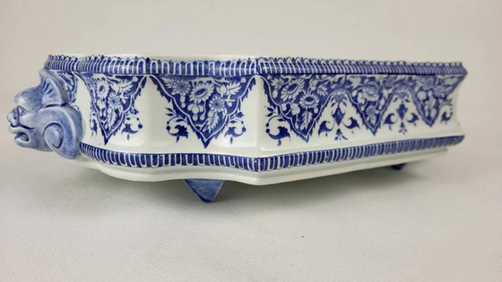 Gien ceramic basin from the 20th century – Plant pot, Porcelain (photo 8 of 12)