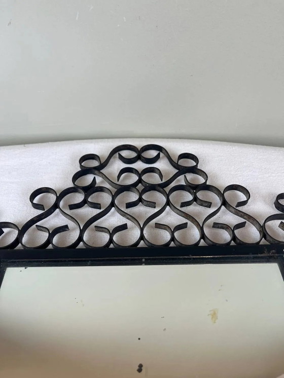 Specchio in ferro battuto Chaty Vallauris – Iron, Mid Century Modern (photo 11 of 16)