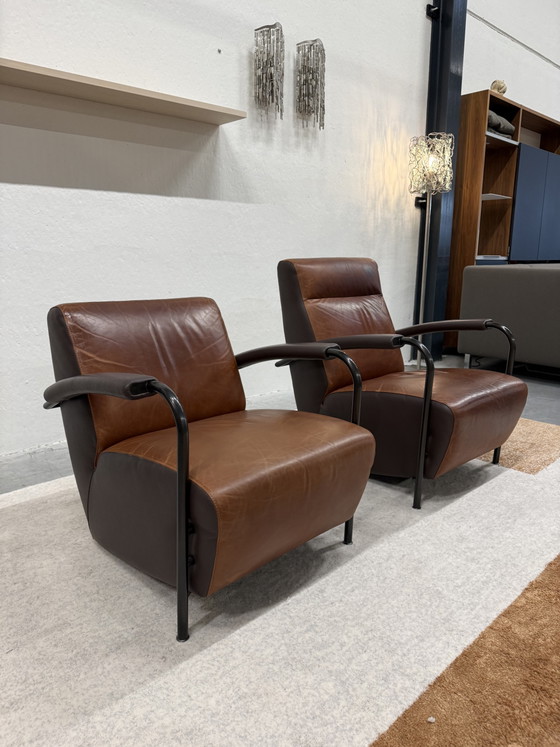 Leolux Scylla Poltrona alta Pelle marrone – Poltrone, Leather (photo 7 of 7)