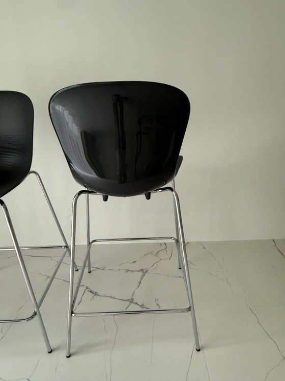 Image 1 of 2x Fritz Hansen bar stool