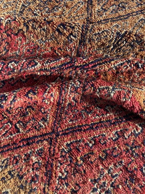 Image 1 of Vintage Moroccan Boujad Rug 200 x 350 cm – Rare Collector’s Piece – Handwoven Wool Carpet – Perfect Condition