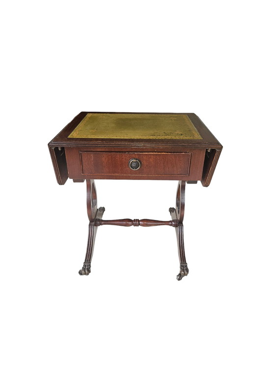 Image 1 of Reprodux Bevan Funnell Extendable Hardwood Side Table
