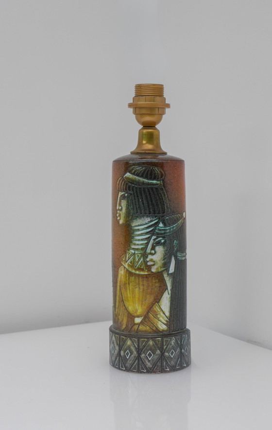 Sculptural Ceramic Table Lamp by Bonnie Rehnqvist, Sweden, 1972 – Törngrens krukmakeri, Scandinavian (photo 14 of 16)