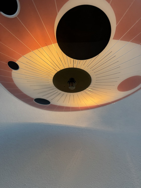 Kronleuchter aus Siebdruckglas der 60er Jahre – Brass (photo 15 of 15)