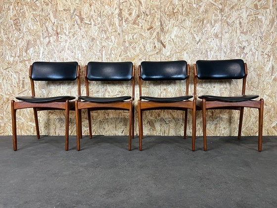 Image 1 of 4x 60er 70er Jahre Stuhl Stühle Teak Dining Chair Erik Buch O.D. Møbler Denmark