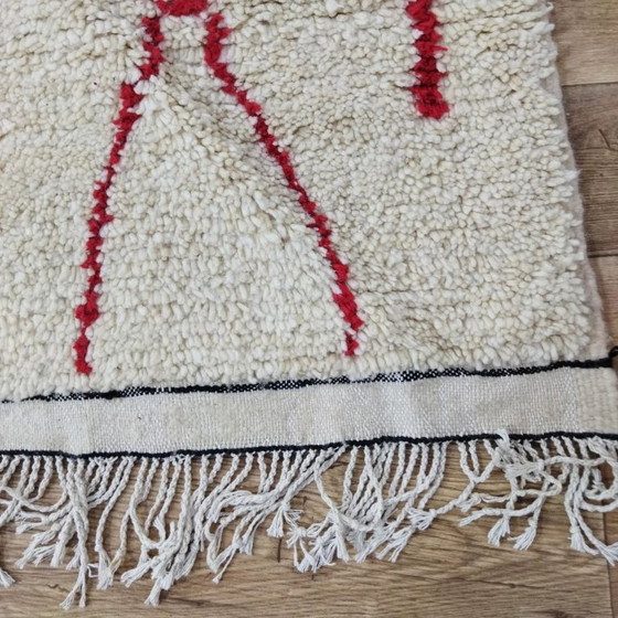 Image 1 of Beni Ouarain Rug Artisan Piece – Natural Wool Handcrafted (260 × 147 cm)