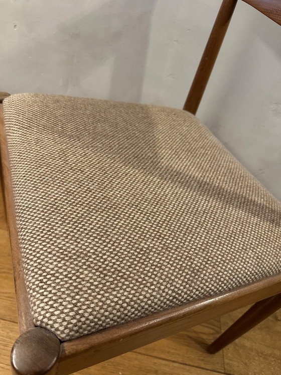 Image 1 of 4 x sedia in legno, vintage 1960, (modellata da) Lübke