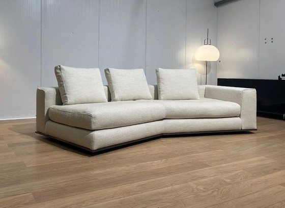Image 1 of Fauteuil d'angle Minotti Hamilton + repose-pieds, neuf et rembourré