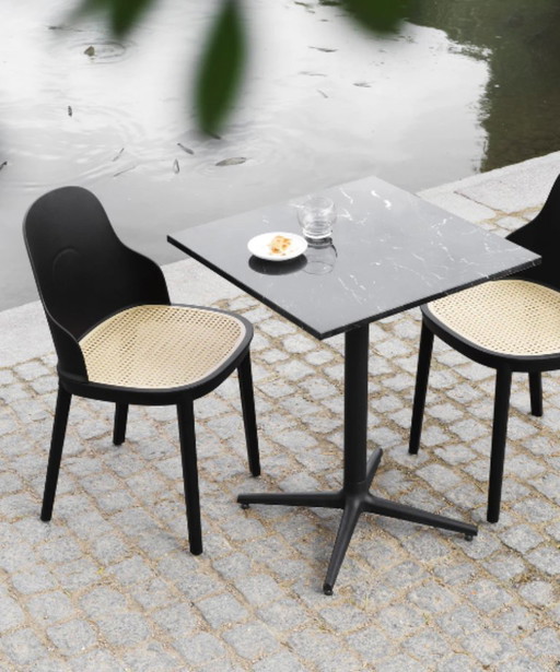 1x Normann Copenhagen Allez Chair Seduta in vimini modellato PP (nero)