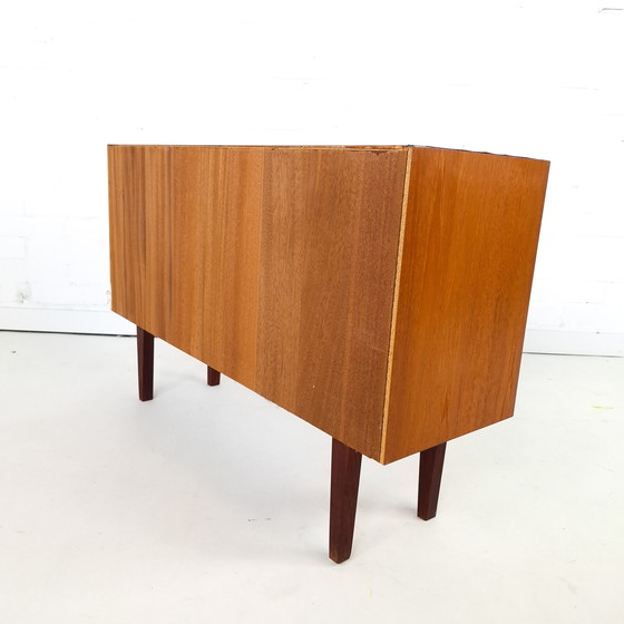 Image 1 of Vintage Danish design sideboard teak sliding doors 1970s