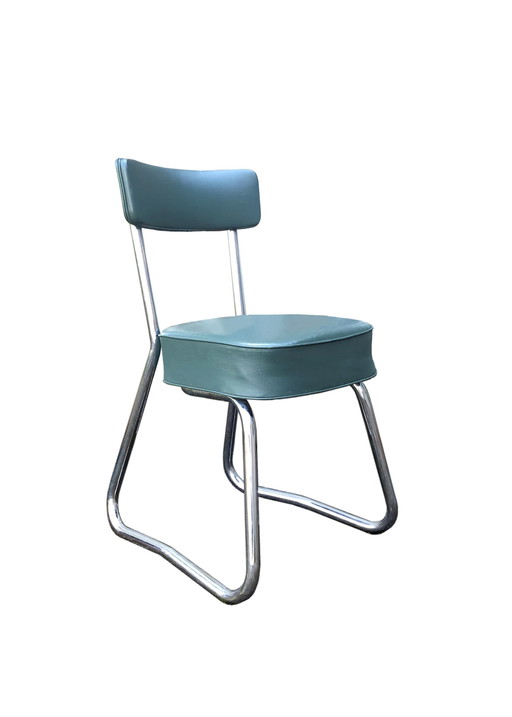 Lot de 5 Chaises Ronéo Pullman, Bauhaus 1950