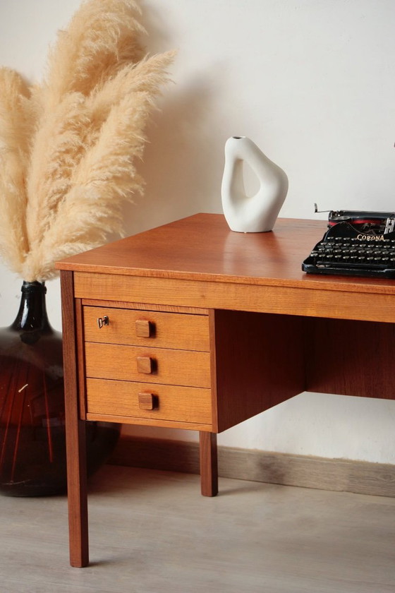 Image 1 of Scrivania vintage in teak, Danimarca – Domino Møbler (anni '60)