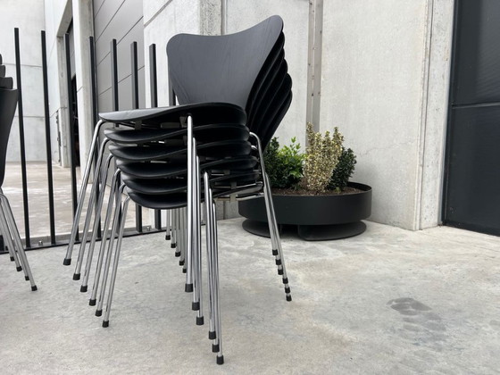 Image 1 of 6 sedie Fritz Hansen, Arne Jacobsen