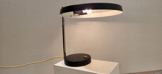 Table lamp The Oslo 1961 - Heinz Georg Pfaender Hillebrand, Iron, Black, Mid Century Modern (photo 4 of 7)
