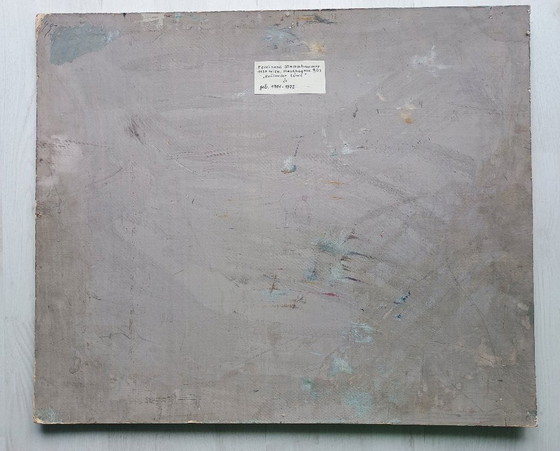 Image 1 of Ferdinand Stammhammer "Brüllender Löwe"- Ölgemälde - handsigniert - (60 x 50 cm)