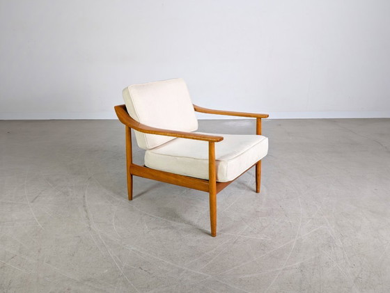 Image 1 of 2 fauteuils originaux en teck Wilhelm Knoll Walter Knoll, milieu du siècle