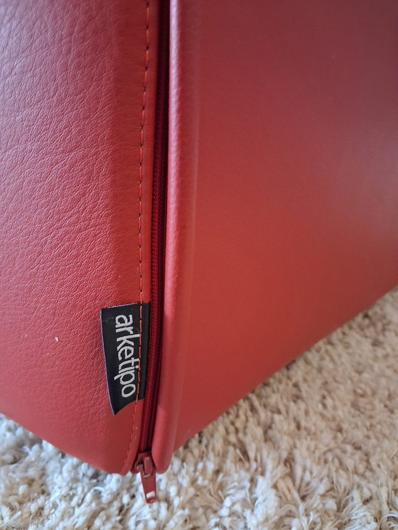 Image 1 of 2× Arketipo design fauteuil – Italiaans – leder