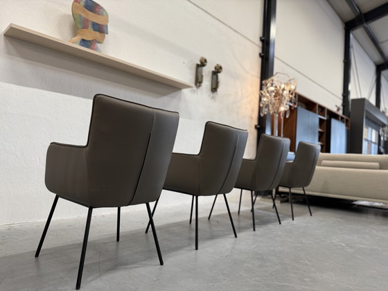 Image 1 of 4 HE Design Freya Esszimmerstühle Leder