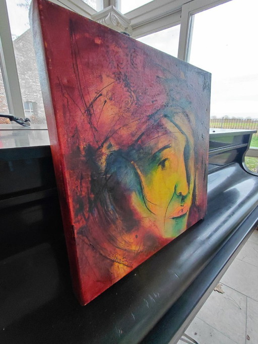 Tableau d'Angèle van den Thillart, « Femme de Venise », 2005