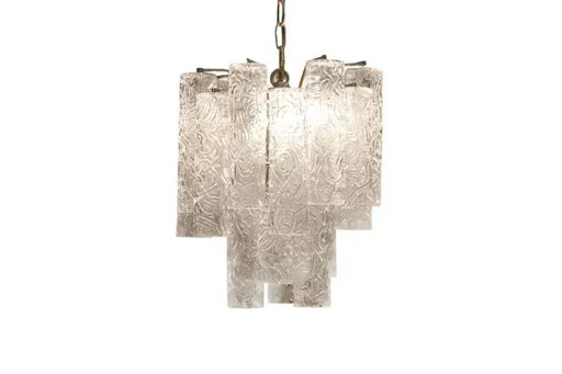 Murano Tronchi chandelier by Toni Zuccheri for Venini – kroonluchters, Crystal, Metal, Vintage (photo 2 of 4)