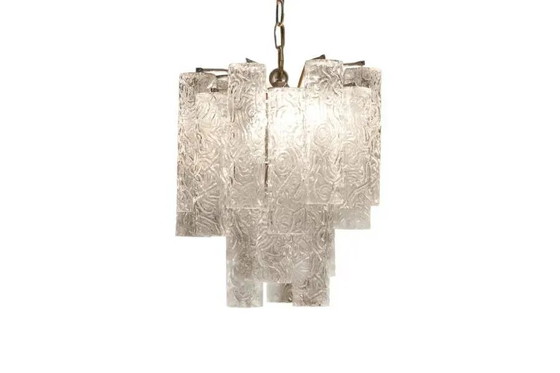 Murano Tronchi chandelier by Toni Zuccheri for Venini – Crystal, Metal, Vintage (photo 2 of 4)
