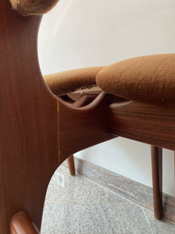 Image 1 of Vintage teak houten jaren 60 stoelen