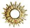 Vintage French Giltwood Sunburst Wall Mirror, 1950s (photo 9 of 10)
