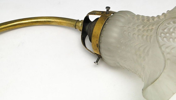 Eclectic Copper and Brass Wall Lamp, Poland, 1900s – Wall lights, Glass (photo 9 of 20)