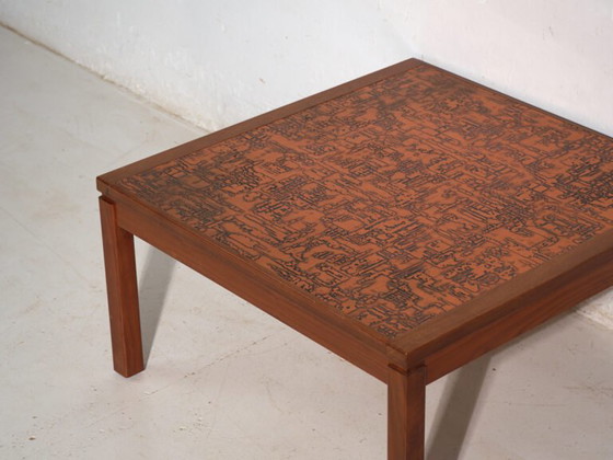 Table basse vintage en teck et cuivre dans le style de Heinz Lilienthal – Allemagne, circa 1970 (photo 38 of 40)
